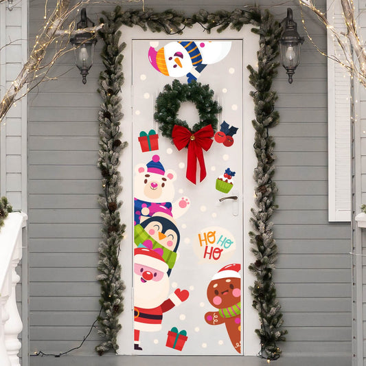 Vinilo para puerta Navidad Aventuras del Polo Norte