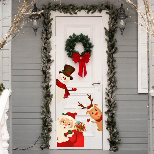 Vinilo para puerta Navidad Mundo de Santa
