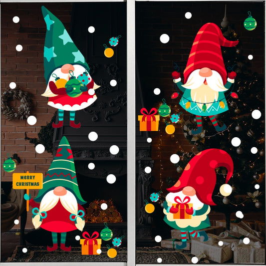 Vinil Electro estático para ventanas DUENDECITOS NAVIDEÑOS