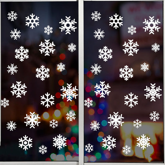 Vinil Electro estático para ventanas Copos de nieve