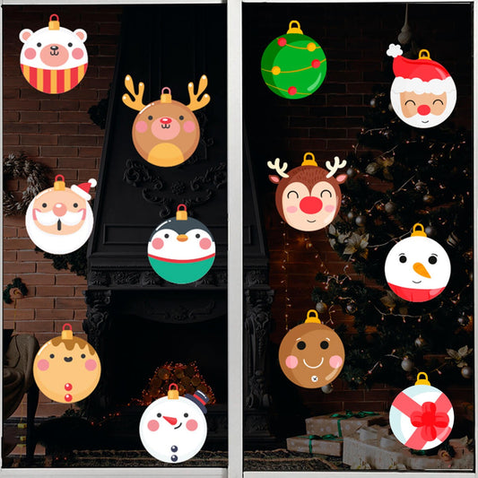 Vinil Electro estático para ventanas Bambalinas navideñas
