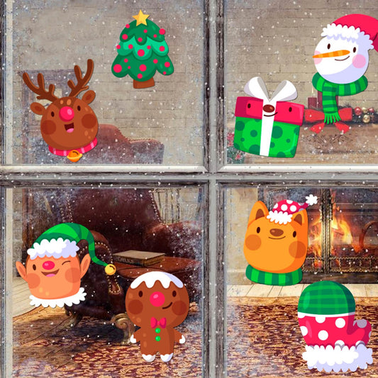 Vinil Electro estático para ventana navidad alegre