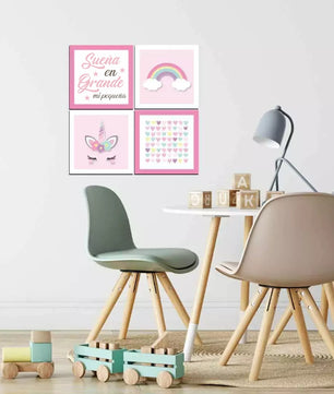 Combo de unicornio arcoiris