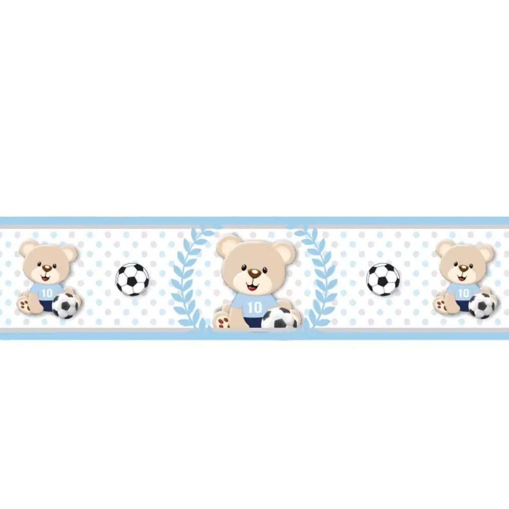 Cenefa infantil adhesivaOso Futbolista