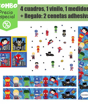 Combo de Superhéroes para bebé