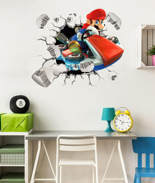 Vinilos decorativos Adhesivos infantiles de Pared mario bros 13 niño