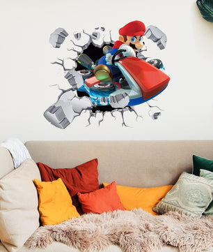 Vinilos decorativos Adhesivos infantiles de Pared mario bros 13 niño