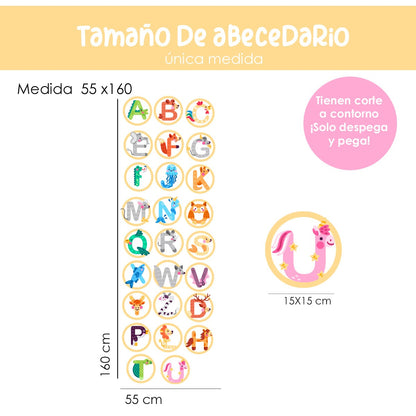Calcomania  Para pisos Abc