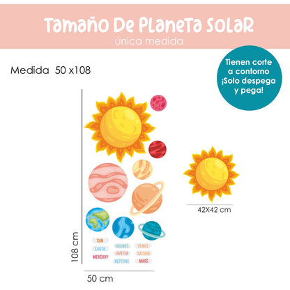 Calcomania  Para pisos planetasia)