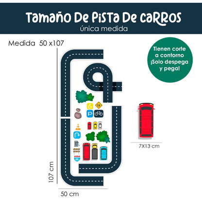 Calcomania  Para pisos Diversión en pista