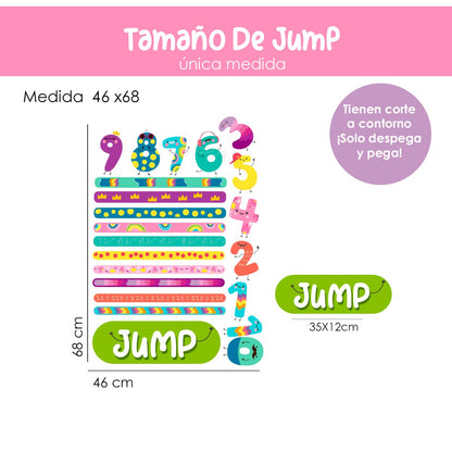 Calcomania  Para pisos Salto