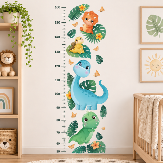 Medidor de altura infantil dinosaurios acuarelacolores