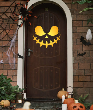 Vinilo para puerta Hallowen Da miedo