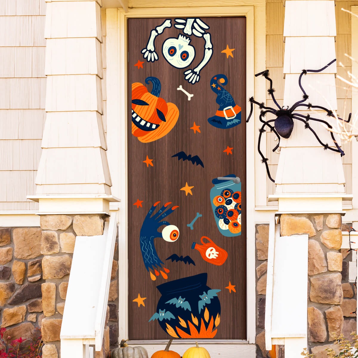 Vinilo para puerta Hallowen Encanto de Brujas