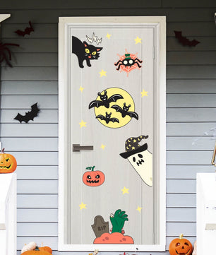Vinilo para puerta Hallowen Cementerio de Aventuras