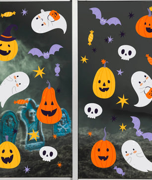 Vinil Electro estático para ventanas Noche de Halloween