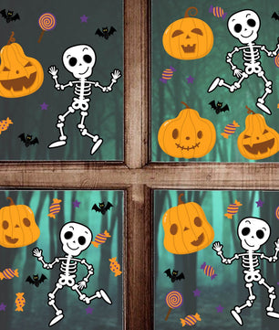 Vinil Electro estático para ventanas skeletos bailarines