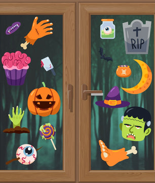 Vinil Electro estático para ventanas Rip Zombie