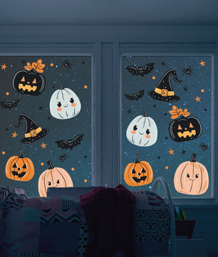 Vinil Electro estático para ventanas Calabacitas de Halloween