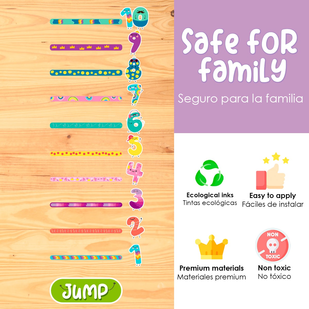 Calcomania  Para pisos Salto