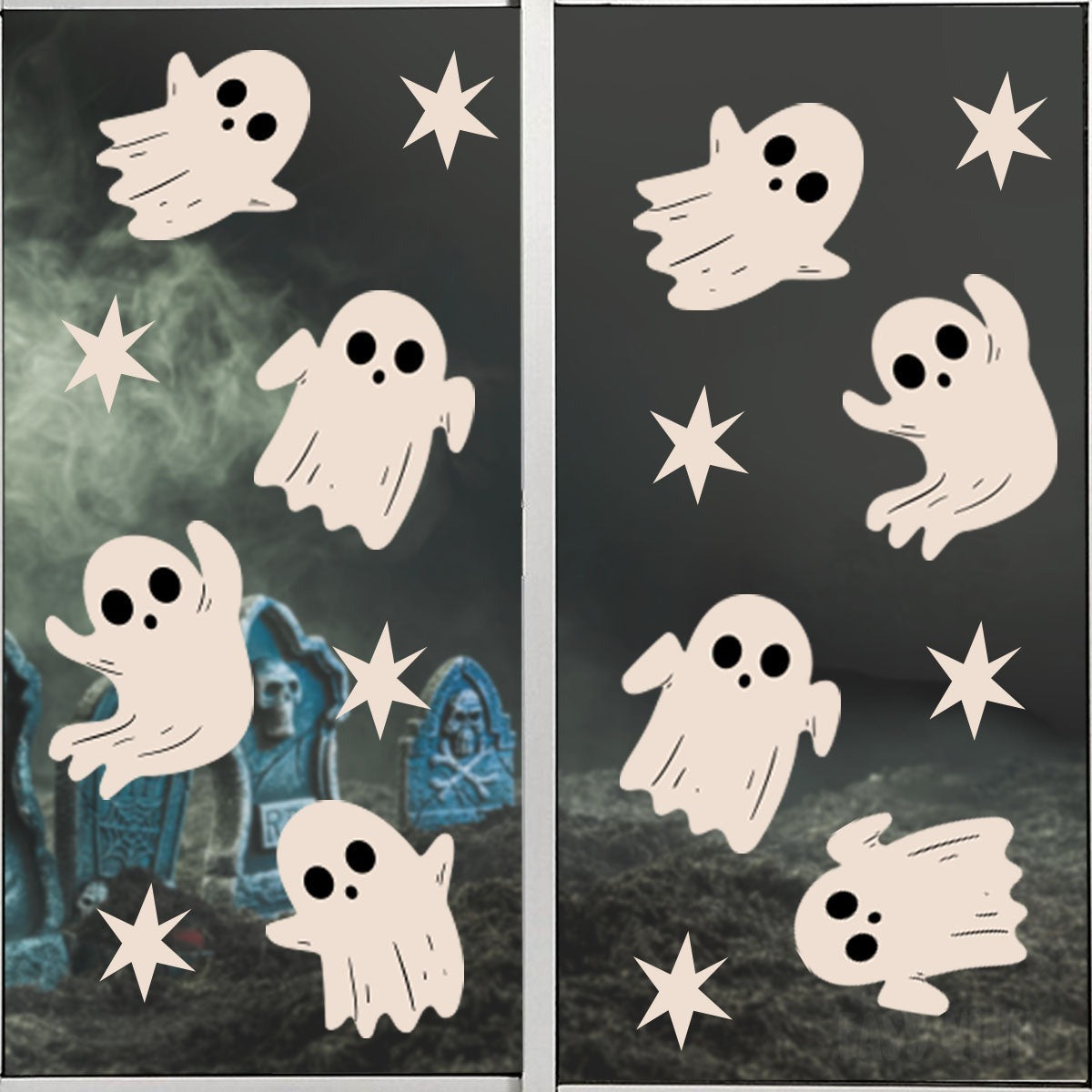 Vinil Electro estático para ventanas Fantasmas