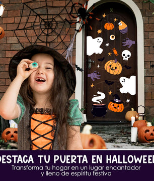 Vinilo para puerta Hallowen Noche de Hechizos