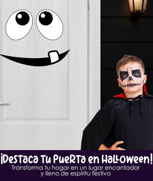 Vinilo para puerta Hallowen Monstruo