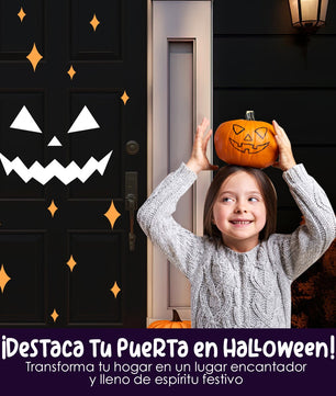 Vinilo para puerta Hallowen Cara espeluznante