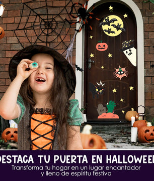 Vinilo para puerta Hallowen Cementerio de Aventuras