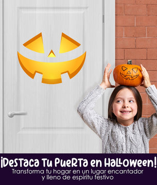 Vinilo para puerta Hallowen Rostro de Espanto