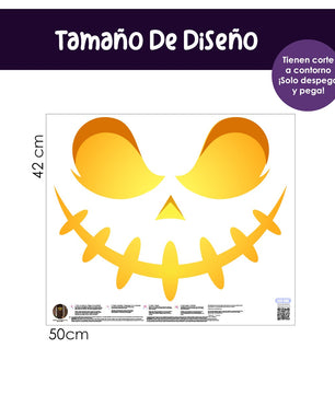 Vinilo para puerta Hallowen Da miedo