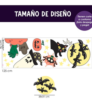 Vinilo para puerta Hallowen Cementerio de Aventuras