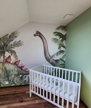 Papel para paredes Dinosaurios en la jungla