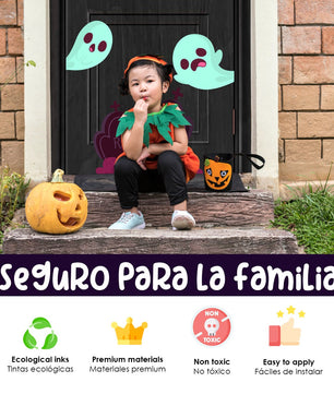 Vinilo para puerta Hallowen La Casa Embrujada