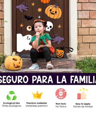Vinilo para puerta Hallowen Noche de Hechizos