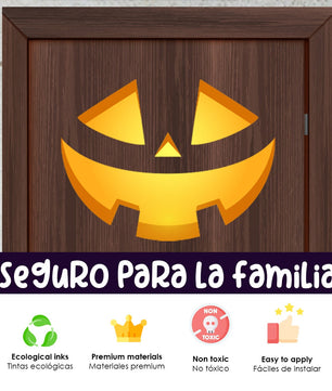 Vinilo para puerta Hallowen Rostro de Espanto