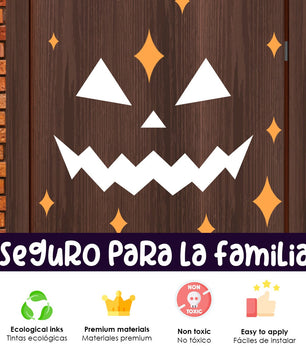 Vinilo para puerta Hallowen Cara espeluznante