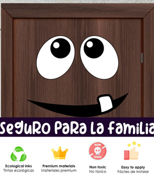 Vinilo para puerta Hallowen Monstruo