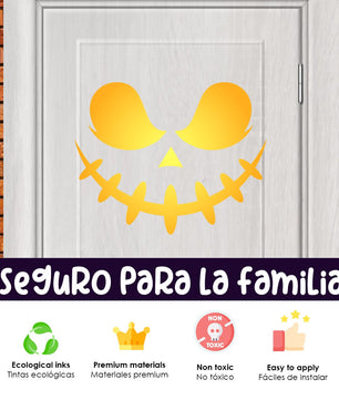 Vinilo para puerta Hallowen Da miedo
