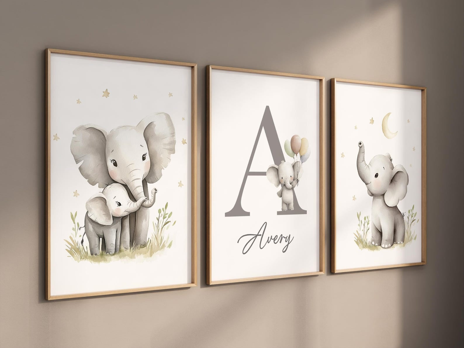 Cuadros Decorativos infantiles Modernos Animales Elefantes