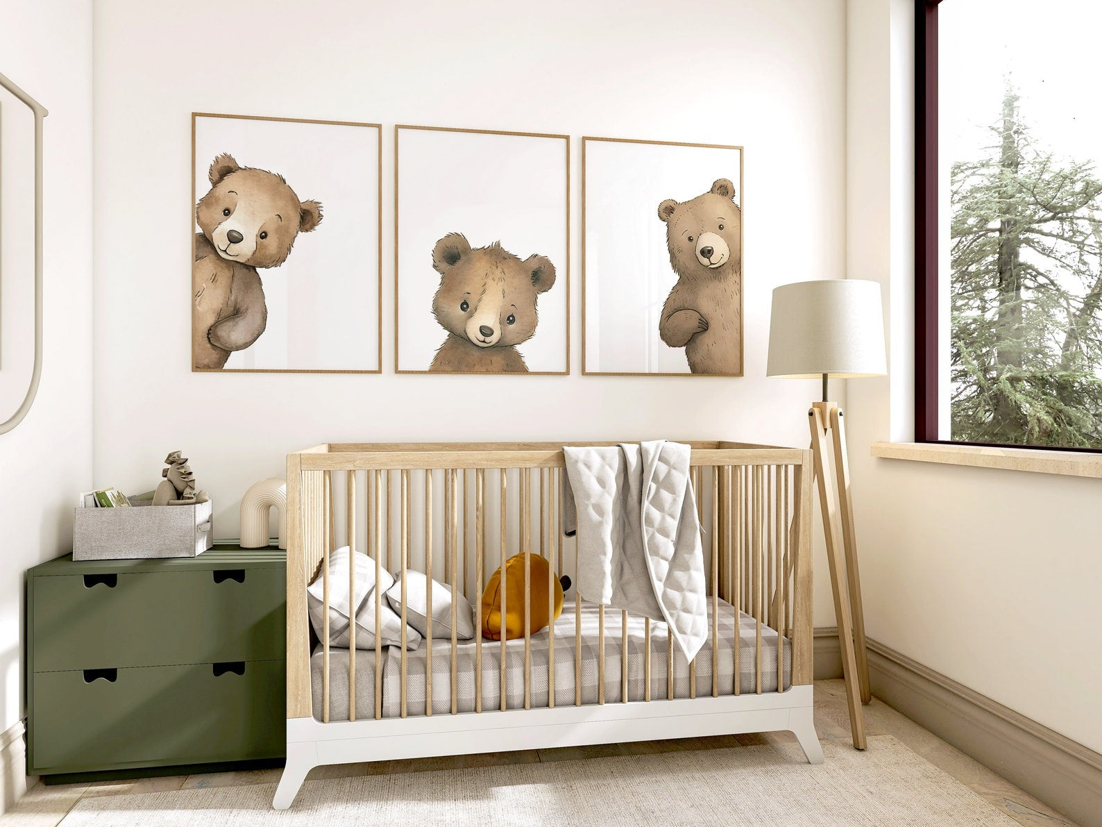 Cuadros Decorativos infantiles Modernos osos curiosos arte