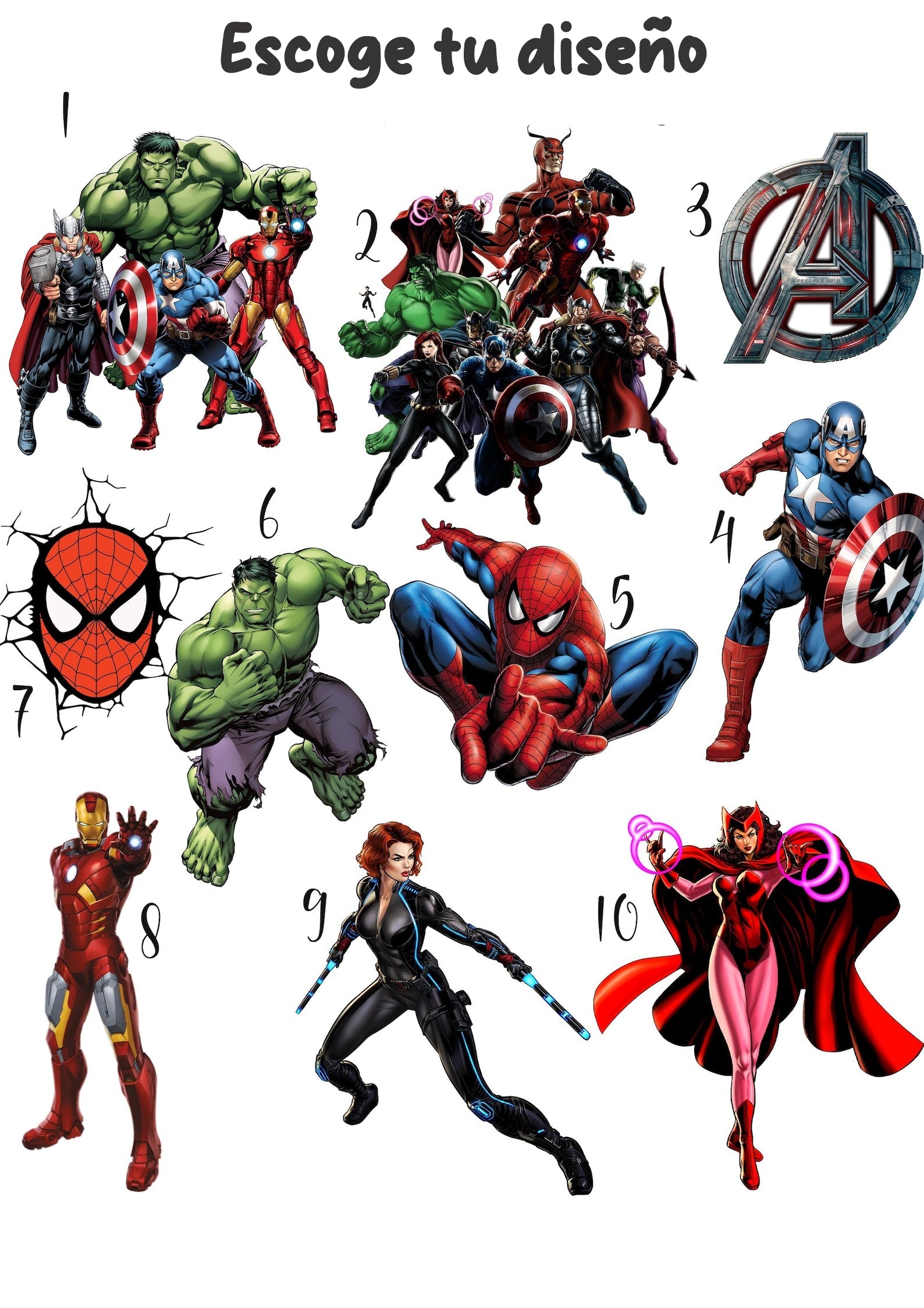 Cuadros Decorativos infantiles Modernos Superheroes Personajes personalizados con nombre