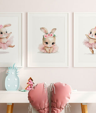 Cuadros Decorativos infantiles Modernos Coneja Bailarina