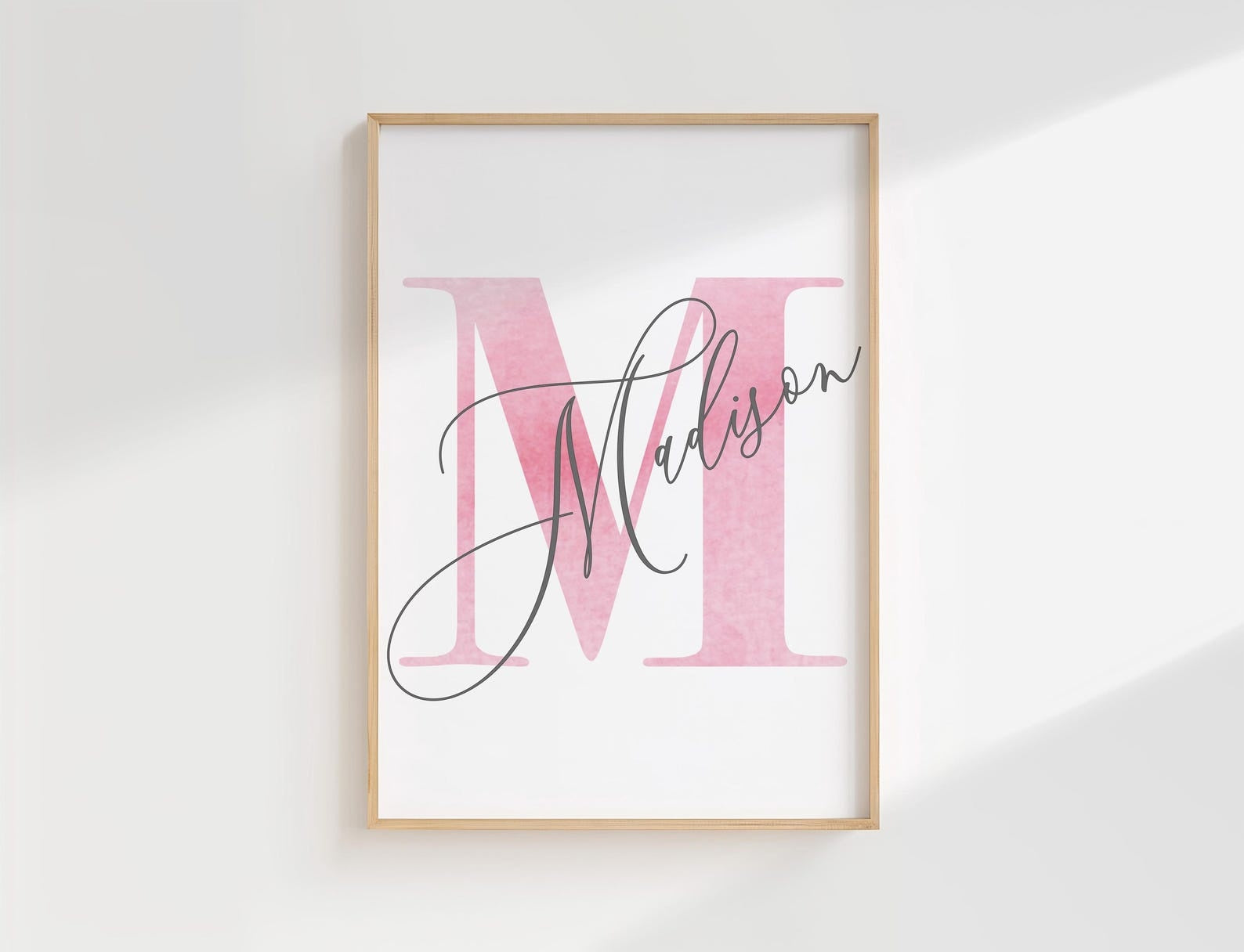 Cuadros Decorativos infantiles Modernos de princesas en acuarela con nombre