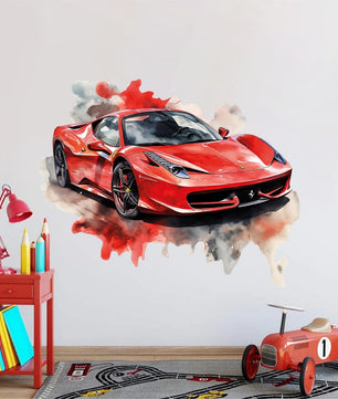 Vinilos decorativos Adhesivos infantiles de Pared Carro lamborghini