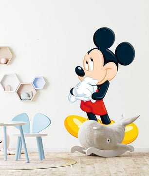Vinilos decorativos Adhesivos infantiles de Pared mickey pensativo