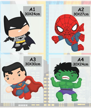 Vinilos decorativos Adhesivos infantiles de pared superheroes
