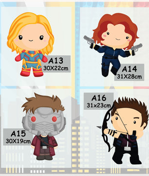 Vinilos decorativos Adhesivos infantiles de pared superheroes