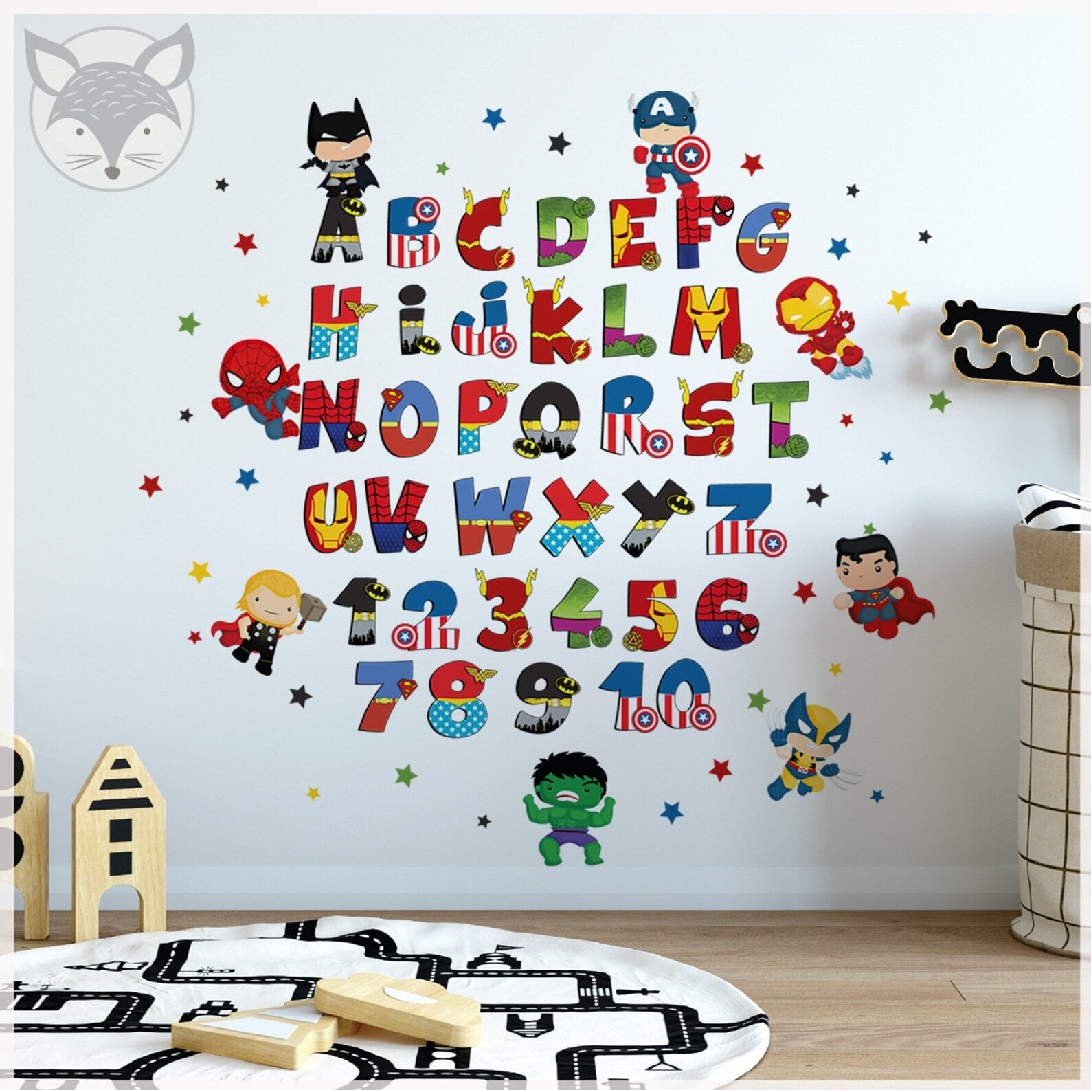 Abecedario Superheroes 2