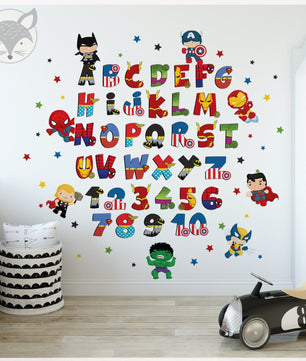 Abecedario Superheroes 2